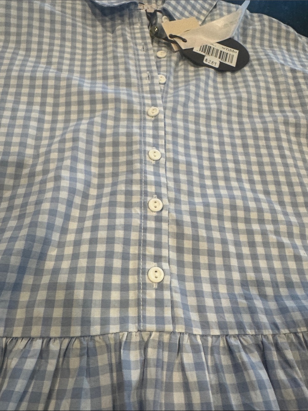 byTiMO Light Blue & White Gingham Button-Up Western Dress - Picture 10 of 16